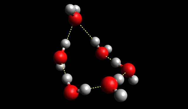 metanol-víz elegy, molekulagyűrű