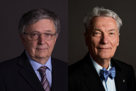 Lovász László és Vizi E. Szilveszter a Szent István-rend idei kitüntetettjei