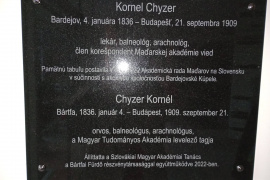 Emléktáblát avattak Chyzer Kornél tiszteletére