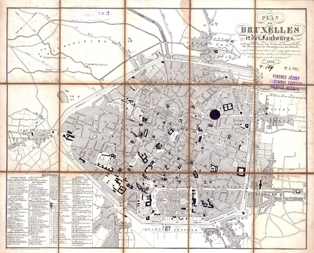 Plan de Bruxelles. 1839