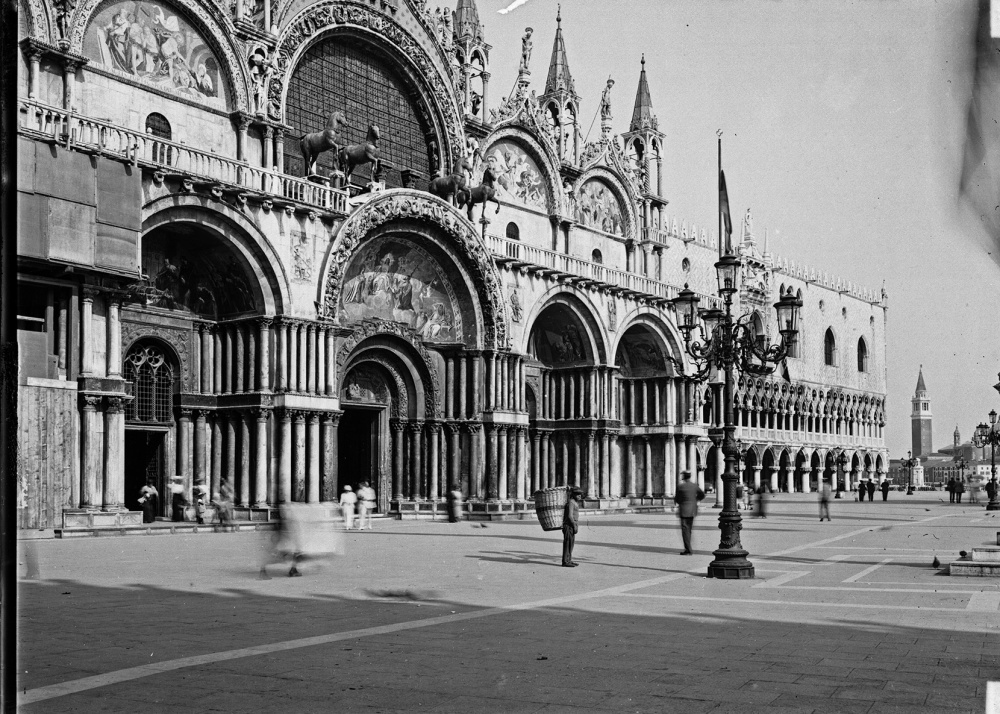 Venezia. San Marco templom homlokzata, Itália, 1914.VII.2