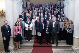 Akadémiai elnökök a világ minden részéről a Magyar Tudományos Akadémián