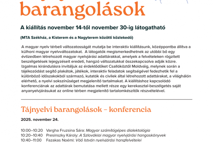 Tájnyelvi barangolások