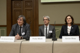 Az MTA új vezetőinek sajtótájékoztatója