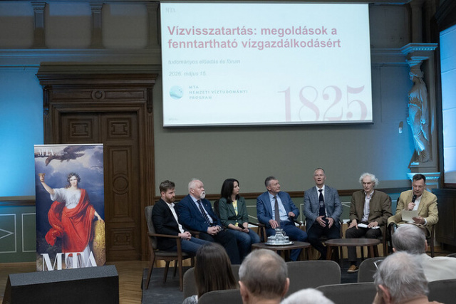 Hosszú távú stratégia és helyi megoldások a hazai vízvisszatartás segítésére – Videón az Akadémia székházában tartott konferencia