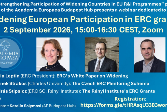 Online event: Widening European Participation in ERC grants