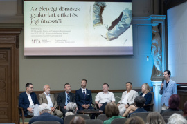 Az életvégi döntések gyakorlati, etikai és jogi útvesztői – Videón az MTA székházában tartott konferencia
