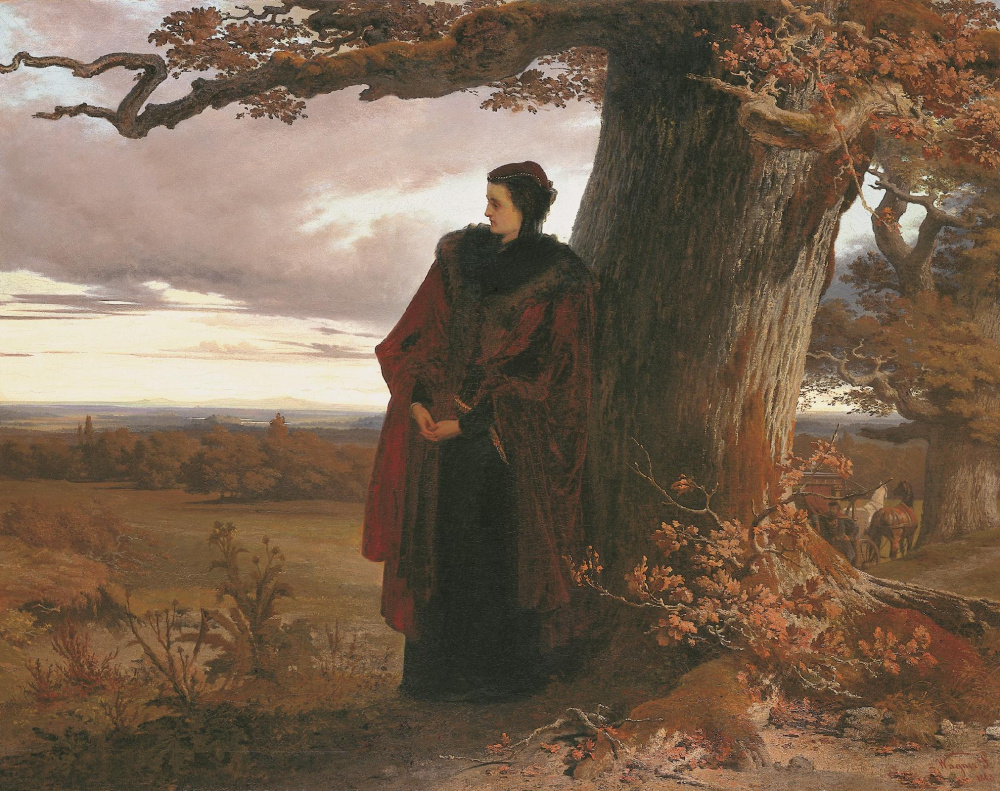 Wagner Sándor: Izabella királyné búcsúja Erdélytől, 1863
