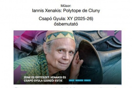 Xenakis és Csapó Gyula szerzői estje