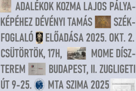 Dévényi Tamás székfoglaló előadása